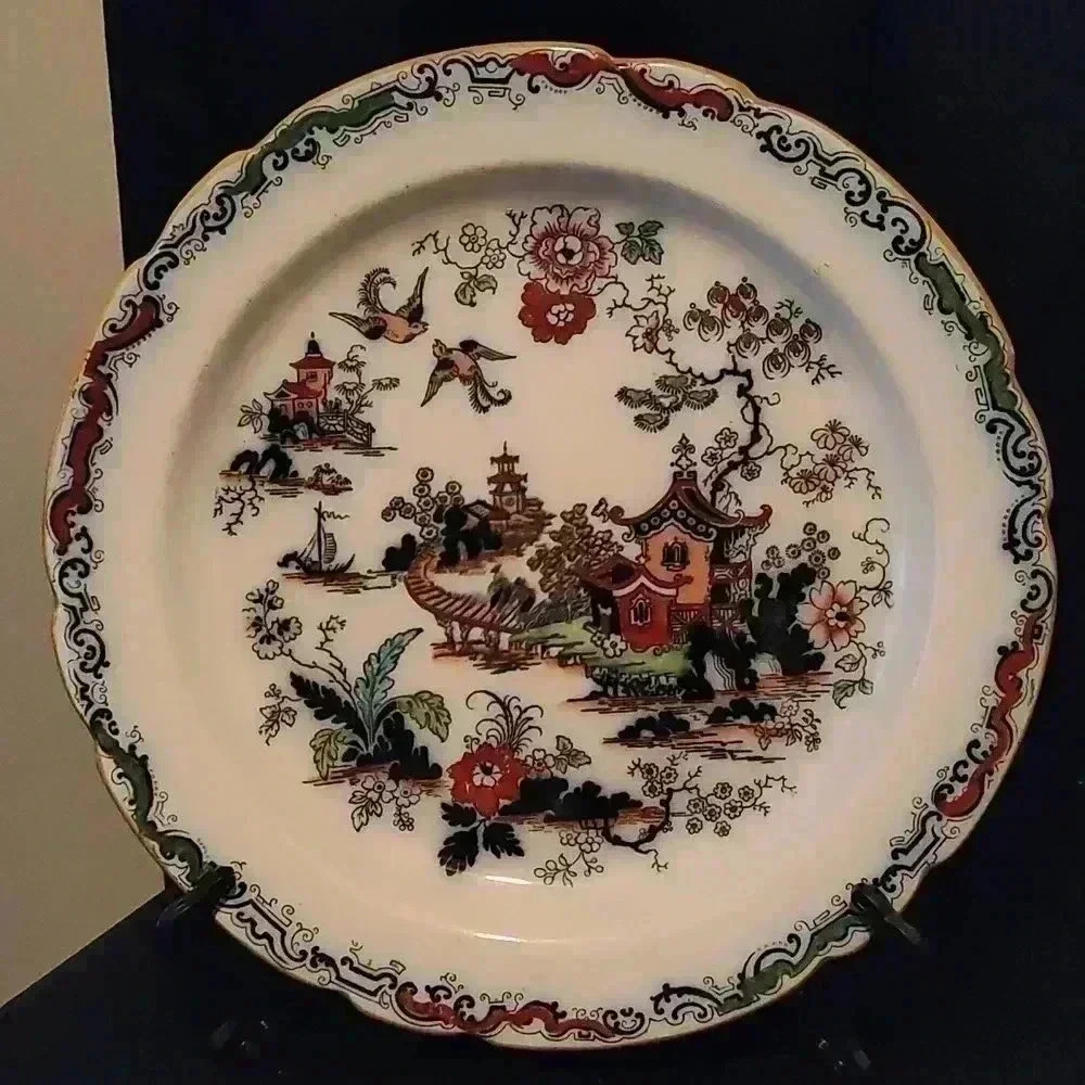 Early 20th Century Ashworth Brothers Hanley England 12 1/2" Charger tray